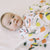 the wee bean organic and sustainable baby gift set with blankets bibs swaddle and rattle doll in taste of japan sushi tempura